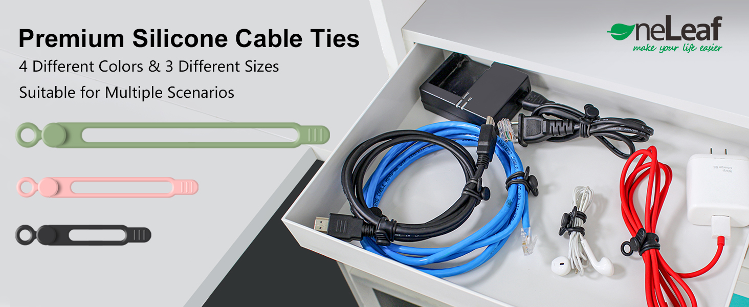 Reusable Silicone Cable Ties