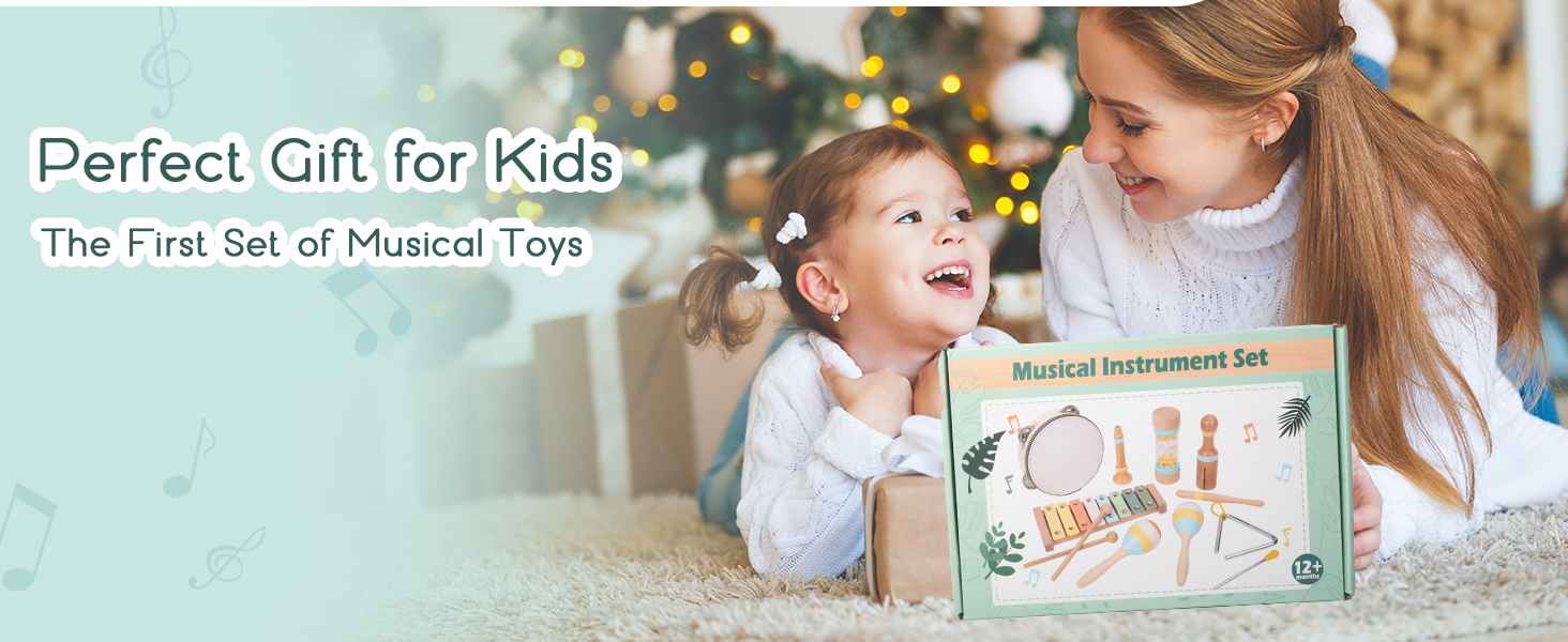 WowJoyLab Toddlers Musical Instruments Montessori Musical