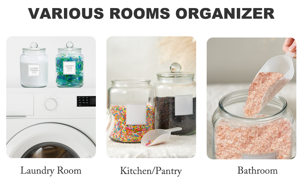 bathroom kitchen pantry laundry room storage jar