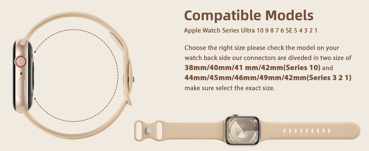 GLAMYOURS Sport Band Compatible with Apple Watch Bands