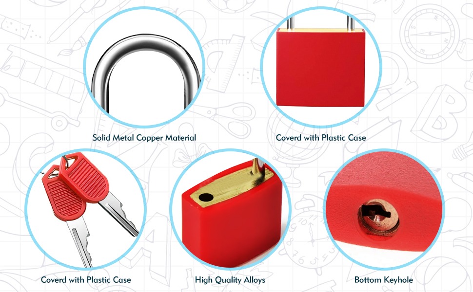 Metal Padlock with Key