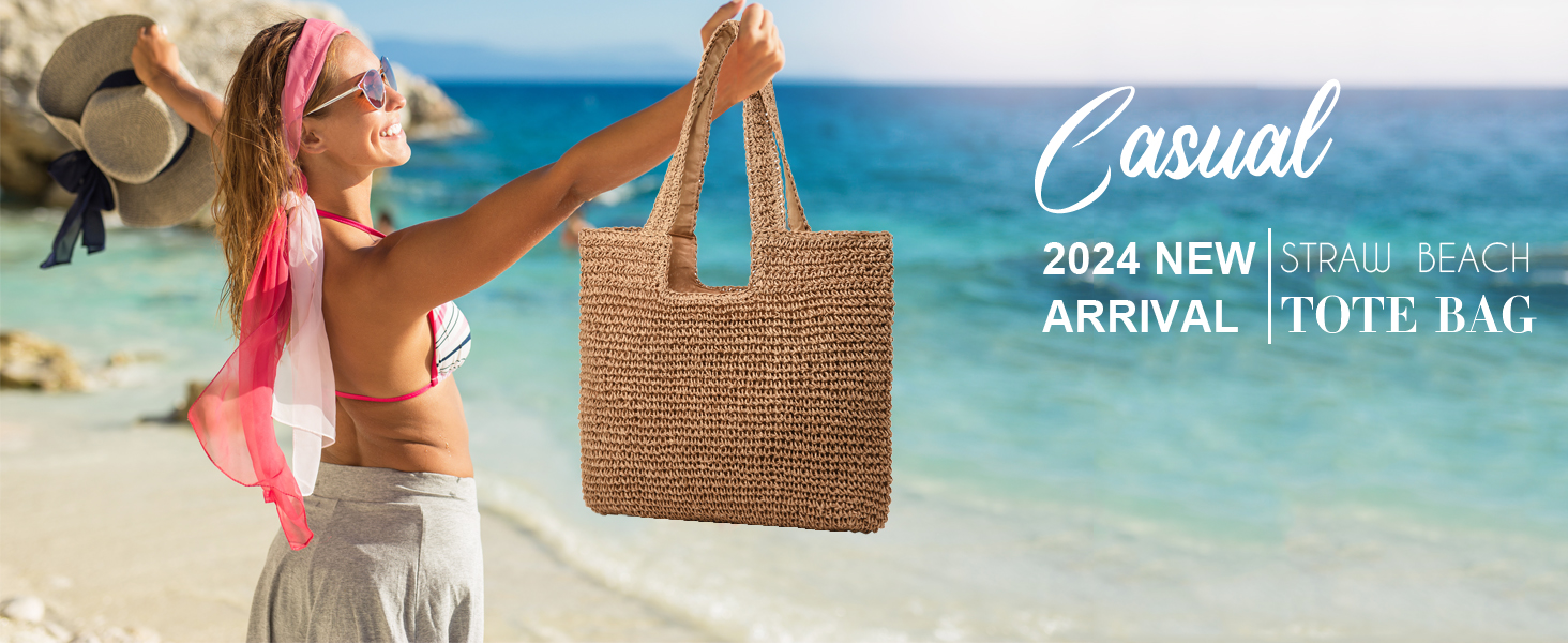 straw beach bag