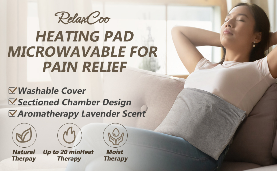 larger microwavable heating pad for back