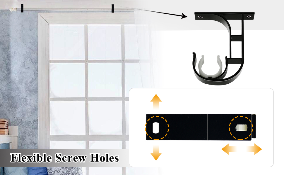 curtain rod brackets nickle aluminum alloy curtain rod bracket curtain rod supporter curtain bracket