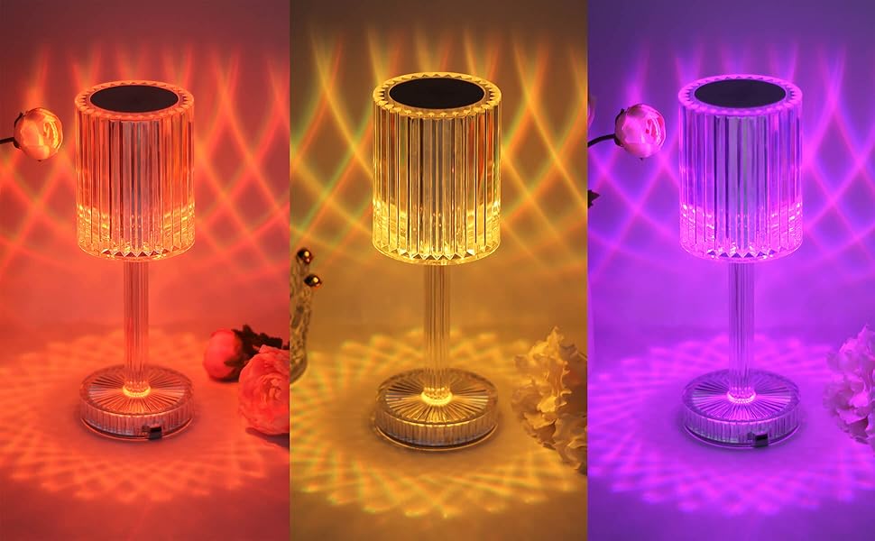 GIMURM Touch Control Night Light Bedside Table Lamp,16 Colors Lamp with