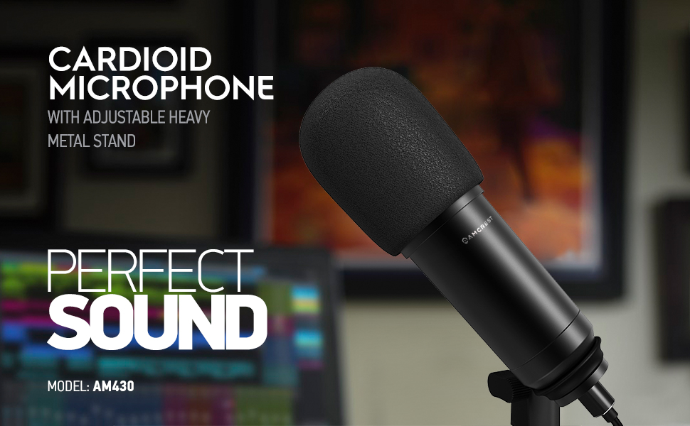 AM430 USB Mic with Adjustable Heavy Metal Stand
