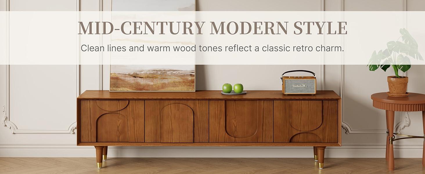 mid century modern tv stand for living room
