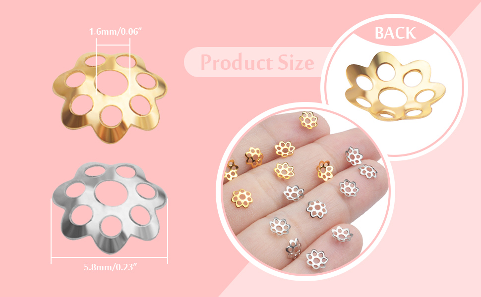 flower spacer beads