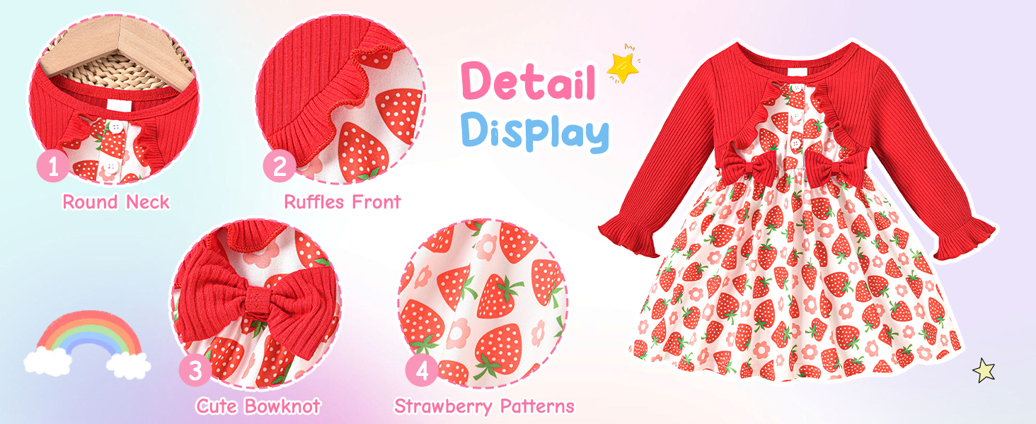 baby strawberry dress