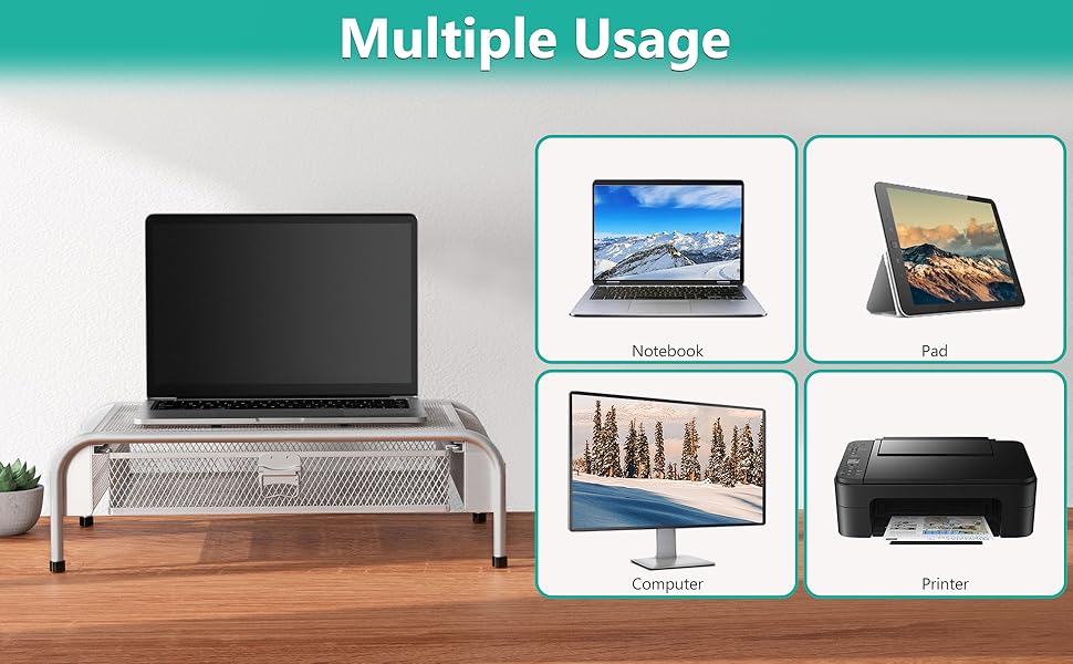 multifunctional monitor stand riser