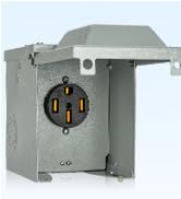 50 Amp RV Power Outlet Box