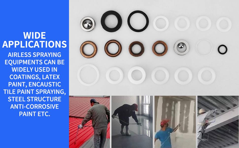 Airless SJG 244194 Sprayer Pump Repair Packing Kit for