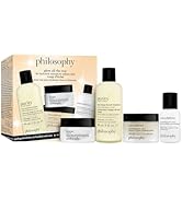 philosophy glow all the way for hydrated, smooth & radiant skin skincare gift set