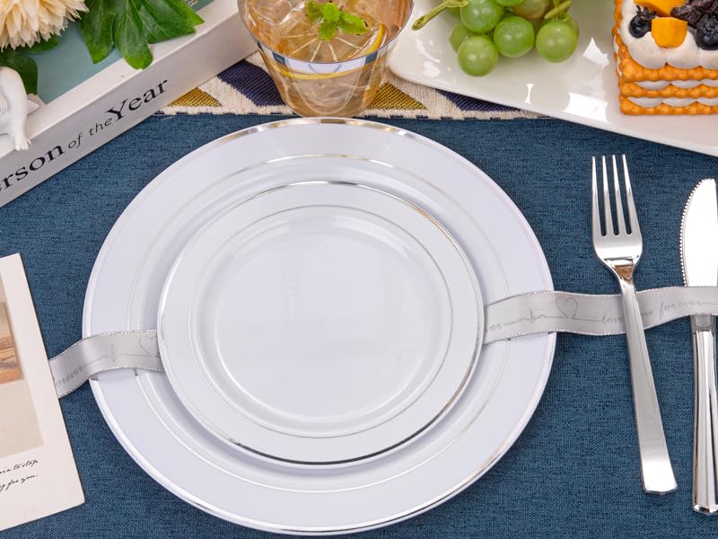 white plastic plates