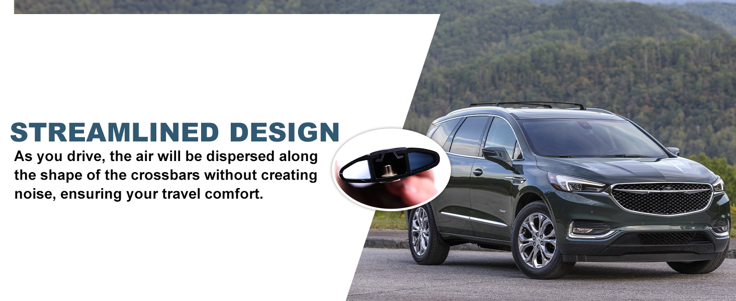 Roof Rack Cross Bars Fit for Buick Enclave 2018 2019 2020 2021 2022 2023 2024