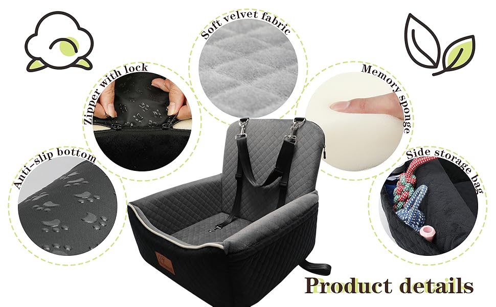 soft cat car seat bed