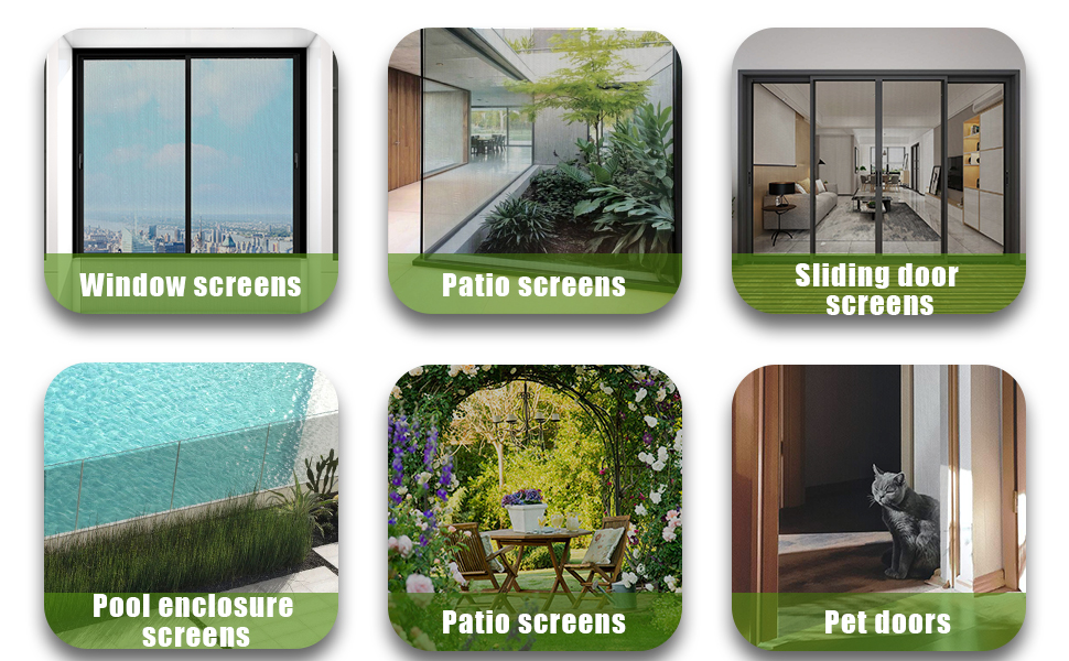 Loboo Idea Fiberglass Window Screen Mesh Replacement Roll of Screen (39