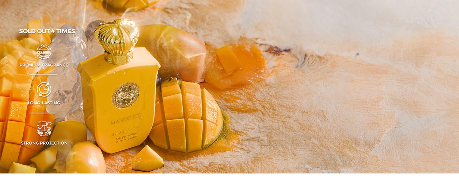   Mango Ice Perfume, Long-lasting tropical perfume, Fruity perfume with soft projection