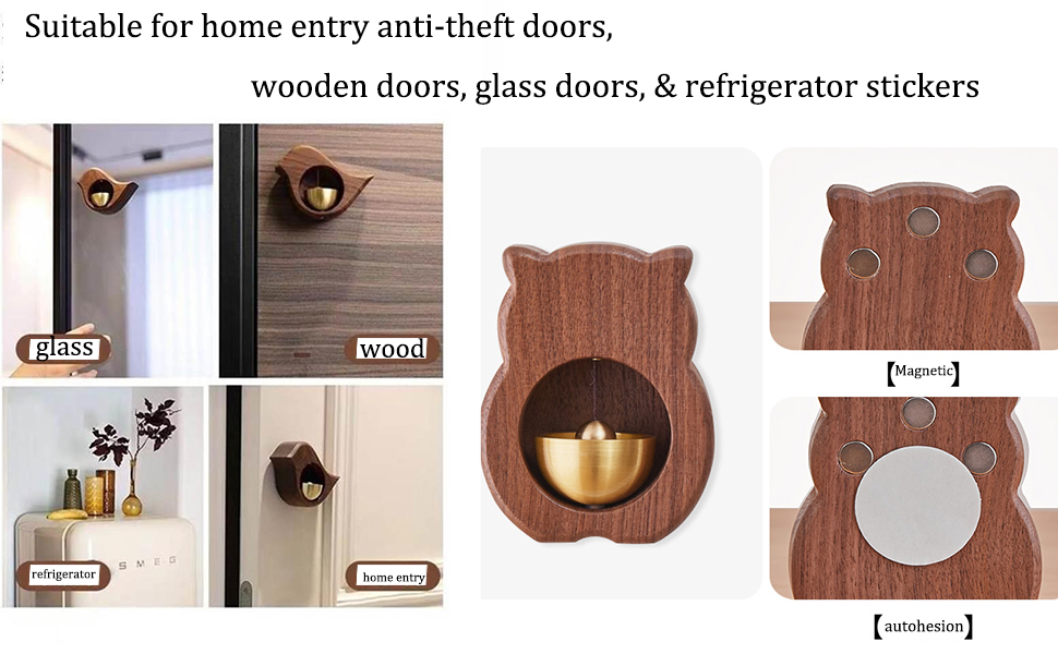 automatic doorbell ring doorbell decoration magnetic shopkeepers bell for door opening