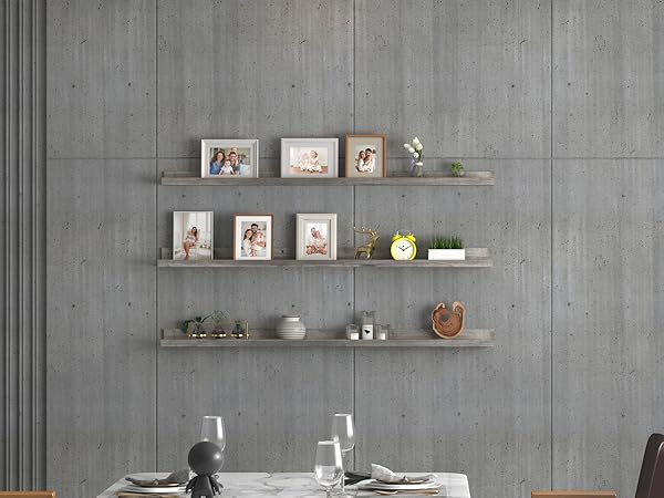 Amazon.com: Giftgarden 47 Inch White Floating Shelves for