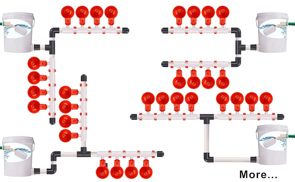 DIY Float Valve Controlled Chicken Waterer,1/2" PVC Tee