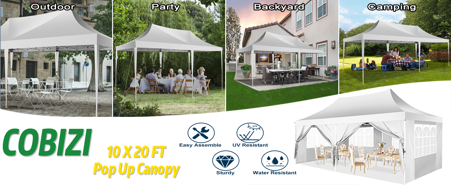 10x20 pop up canopy