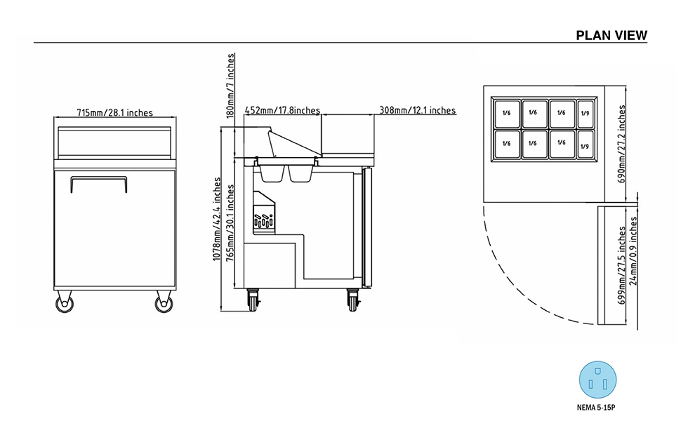 Commercial refrigerators