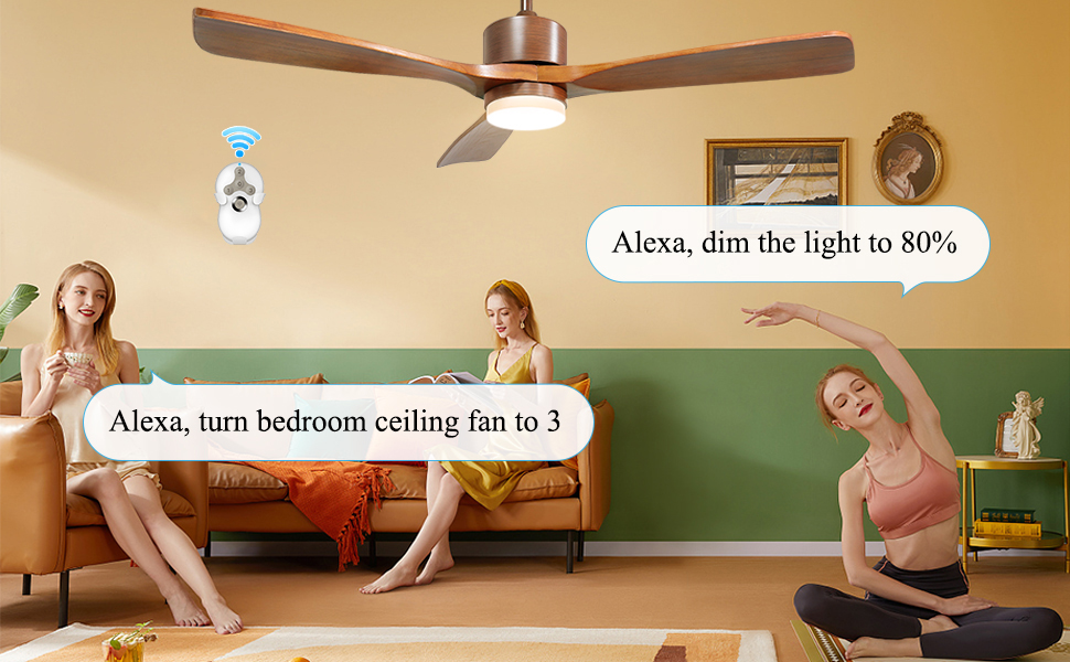 Smart WiFi Ceiling Fan Remote Control, Universal Fan Remote