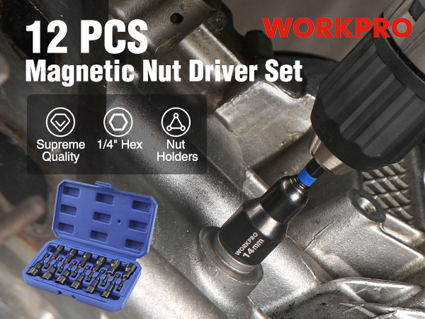 maa1027maaページ Amazon.com: WORKPRO 12-Piece Magnetic Nut Driver Set