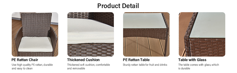 Patio conversation set