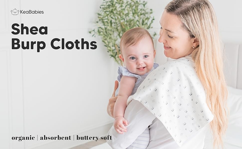 6Pack Baby Burp Cloths Large Cotton Burping Cloths for Babies