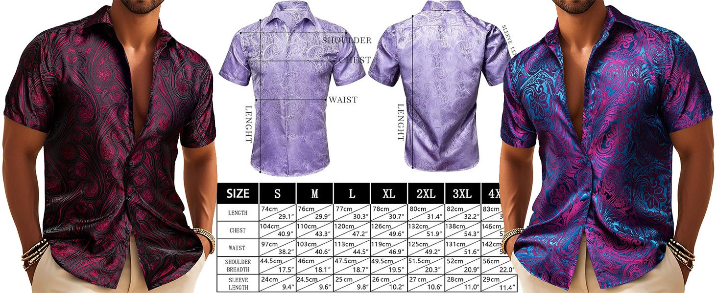 paisley short shirt