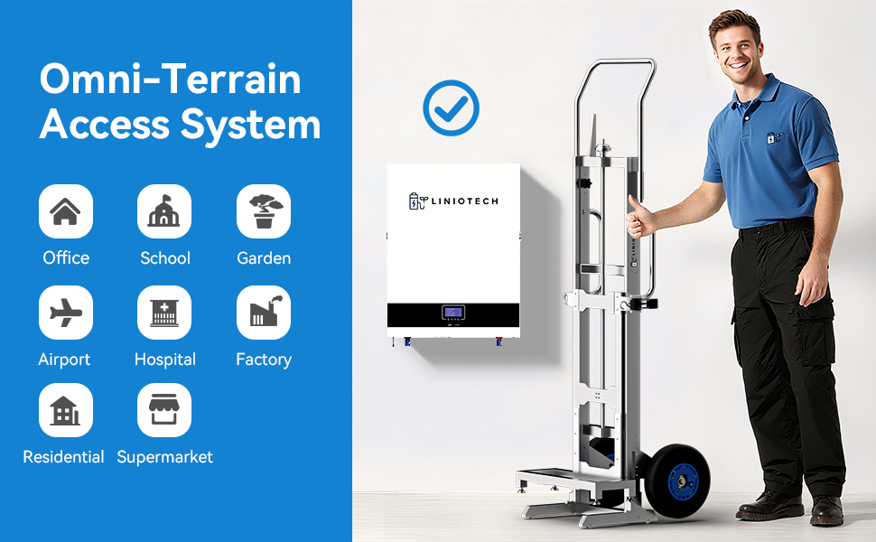 Omni-Terrain Access System for Office, School, Garden, Airport, Hospital, Factory