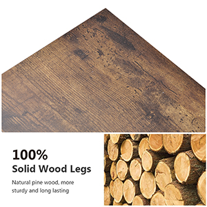 HOOSENG Lift Top Coffee Table, Wooden Coffee Table With Storage Space, Industrial Coffee Table Tea Table For Living Room, Office, Balcony, Rustic Brown, 100 X 45 X£¨49-63 ) CM 16 3