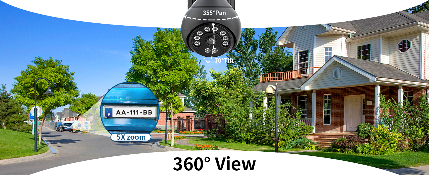 VSTARCAM HD Wi-Fi Surveillance PTZ Outdoor Security Camera