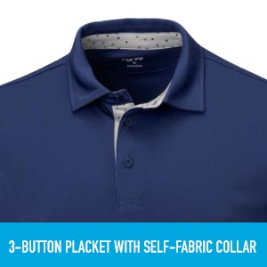 Amazon.com: TGW Men's Collar Trim Solid Golf Polo Black M