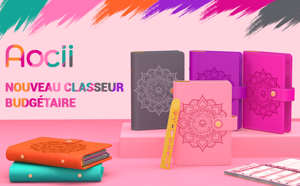 Aocii Classeur Budget Francais A6 Budget Planner, Enveloppe Budget - Motif  Unique Carnet Budget Set Avec Classeurbudget,Coloré Pochette Budget  Depenses, Feuille Budget, Étiquettes Français, Rose pâle : :  Fournitures de bureau