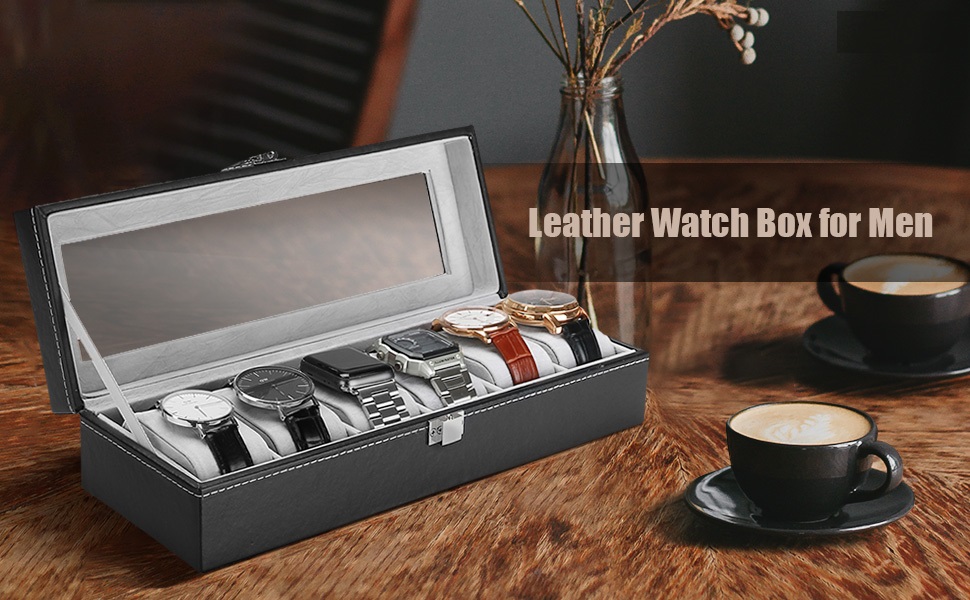 leather watch box
