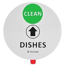 running dishwasher sign clean dirty