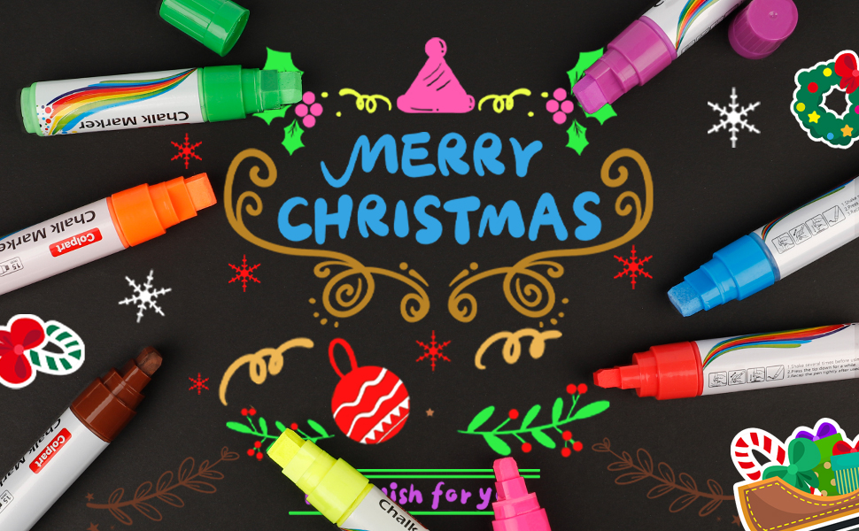 colpart 15mm Liquid Chalk Markers Erasable Window Markers