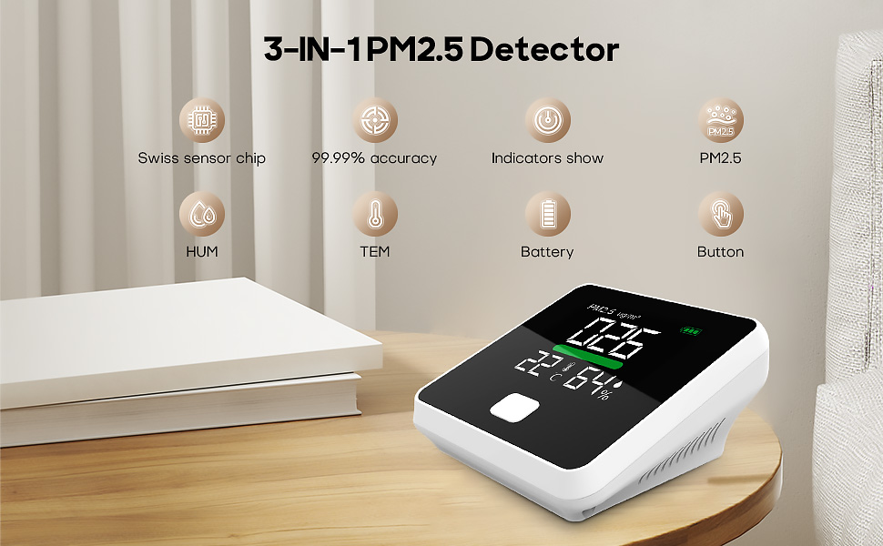 PM2.5 Air Quality Monitor Indoor Dienmern Indoor Air