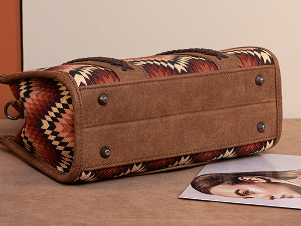 Wrangler x Montana West Aztec Canvas Tote Bags for Women