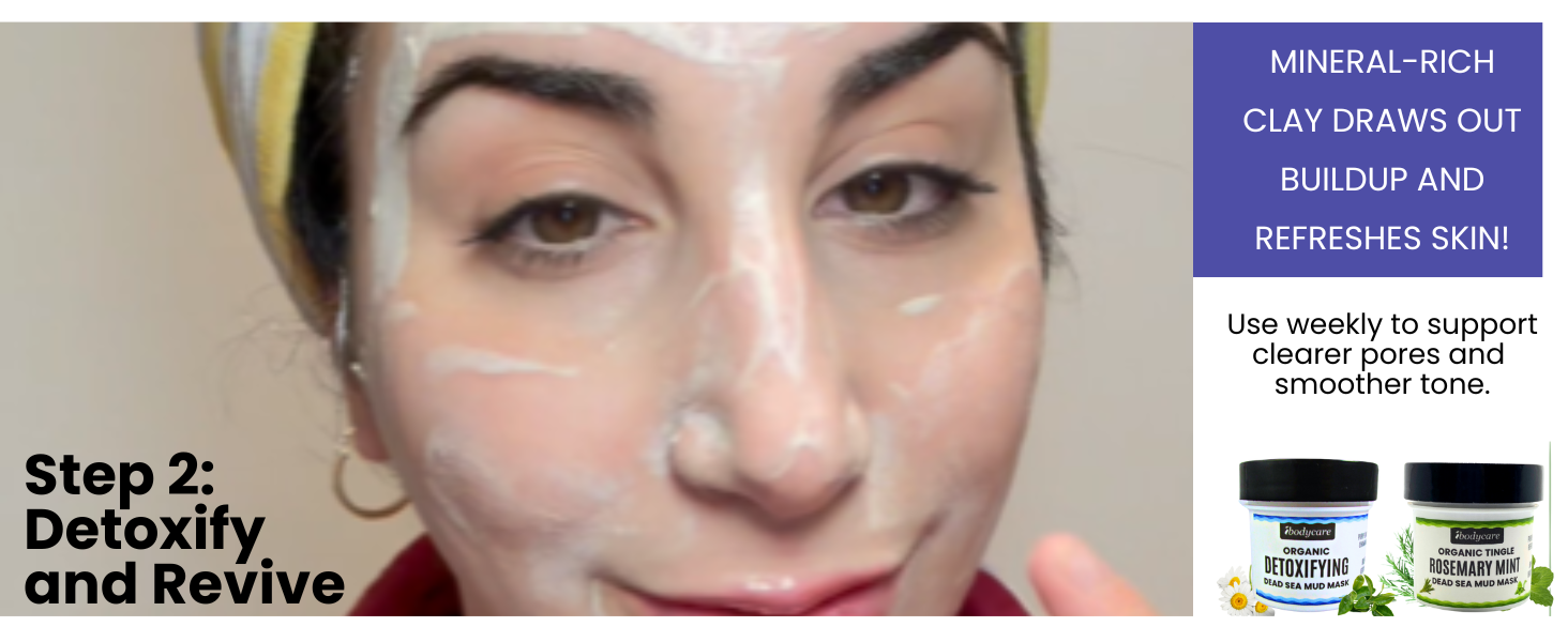 ibodycare face cleanser detoxify skin dead sea clay mud blackhead acne skin repair