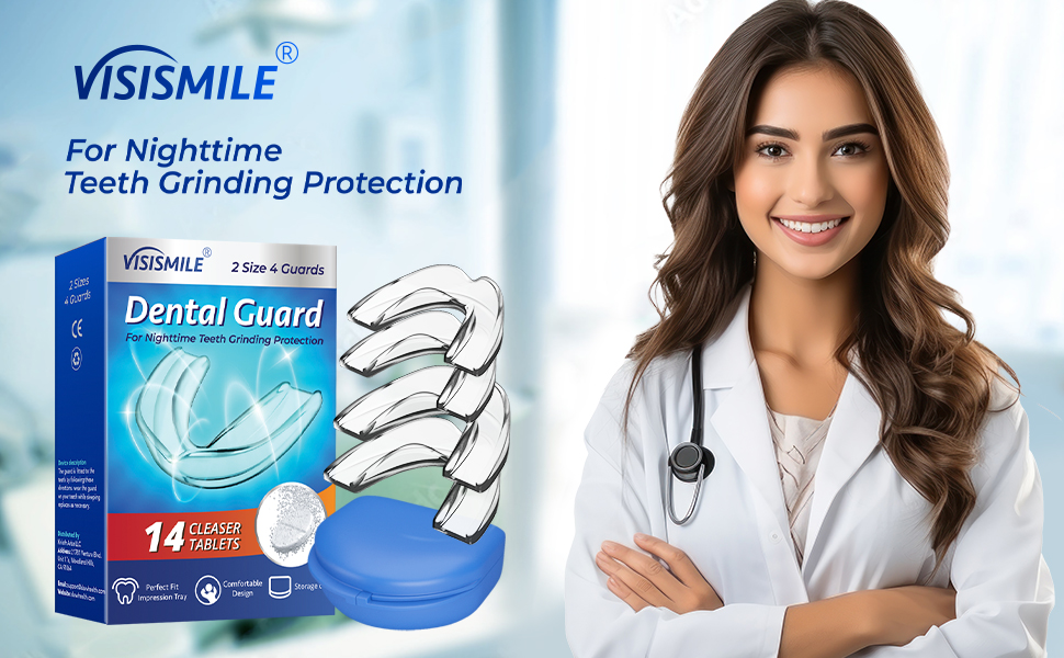 Amazon.com: Visismile Mouth Guard for Clenching Teeth at Night, Dental - Best Night Guard For Jaw Clenching