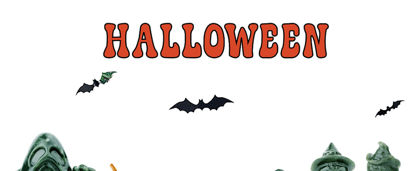 gemshan Halloween Skull Men Statue for Decorations,Hand