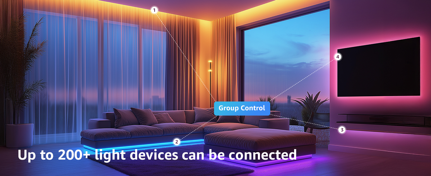 Lepro SE1 AI Smart RGB LED Light Strip with app and voice control