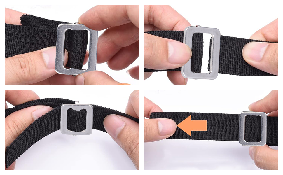 10 Pcs Adjustable Buckle, Metal Adjustable Slide Adjusters