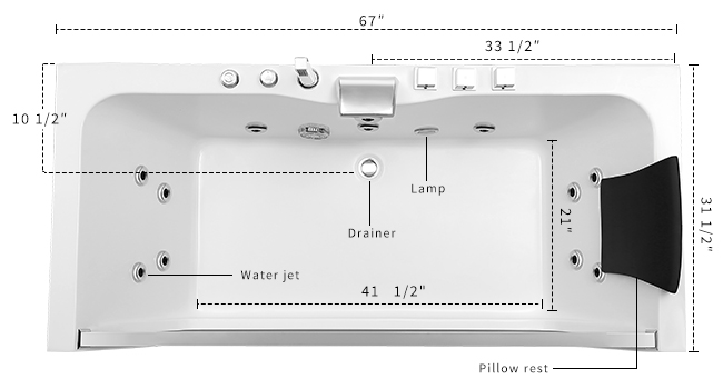 empava whirlpool bathtub