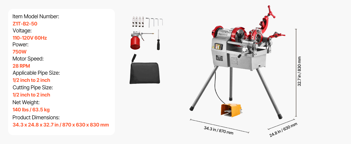 pipe threading machine