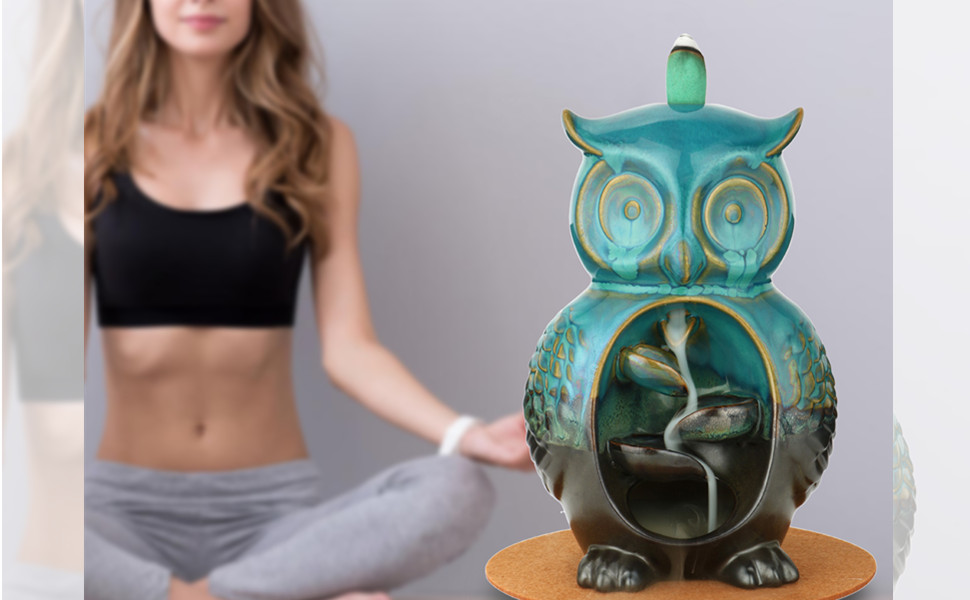 OWL INCENSE HOLDERS